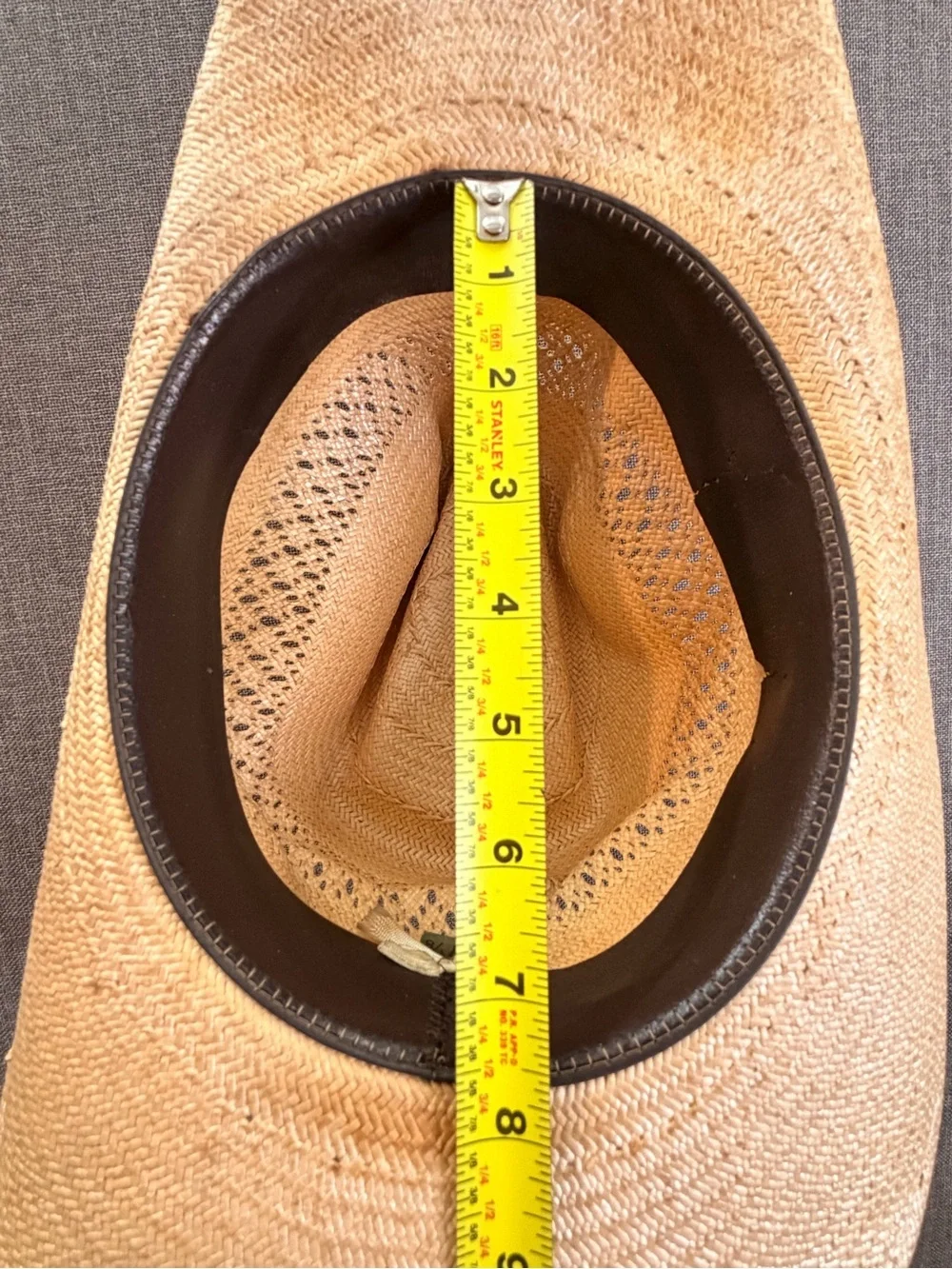 Stetson Vintage Set of 2 Brown Straw Western Hat with Chin Cord Cowboy Unisex
